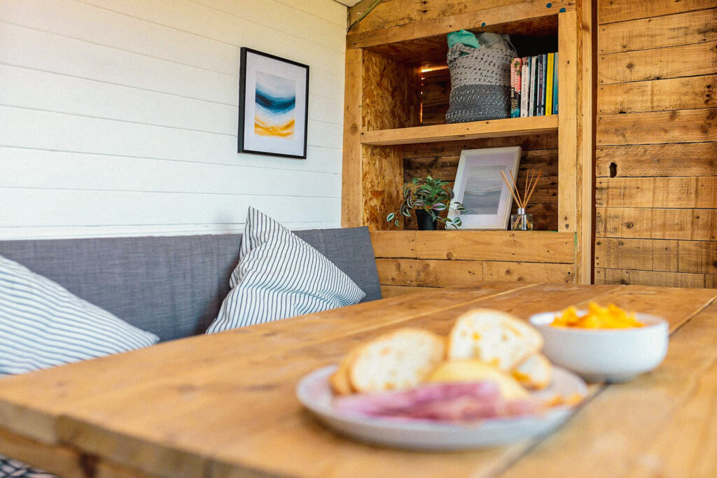 Cozy interior with food and decor